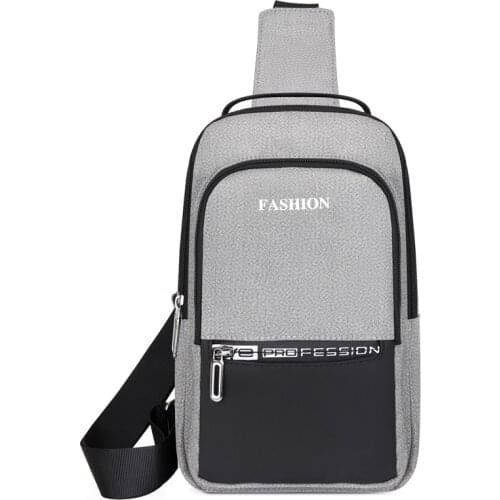 Men Vintage Oxford Chest Bag Satchel Shoulder Sling Chest Pack Bag