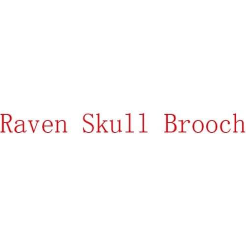2018 Fashion Jewelry Norse Viking Helm Of Awe Raven Skull Brooch Lapel Pin Men Brooch Broche Calavera Vintage Brooches For Women