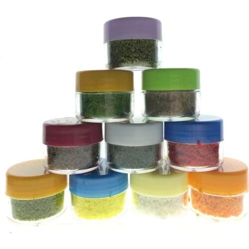 New Popular Miniature Scenery Diorama Grass Powder Foliage For Model Building Train Railway Landscape