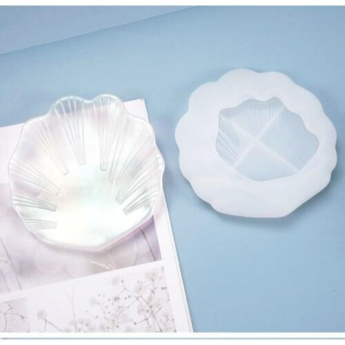 Shell Shape Plate Silicone Mold for Resin Art Home Decor Plate Dish Container Mold Silicone Mold UV Epoxy Resin Molds