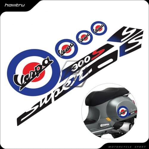 Motorcycle Reflective Decal Case for Piaggio Vespa GTS 300 Super Sport