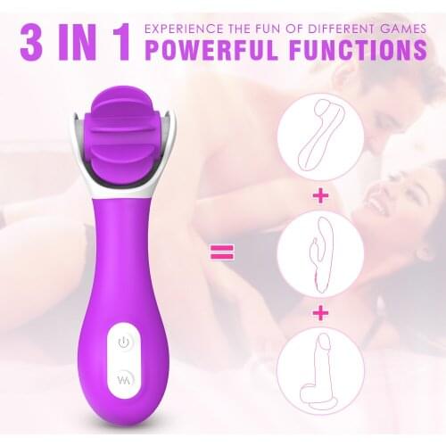 Rechargeable Rotating Licking Clitoris Vibrator G Spot Adult Sex Toys for Women Masturbator Clitoris Stimulation Vibrators