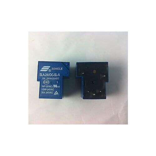 2pcs SLA-24VDC-SL-A 24V DC SONGLE Power Relay PCB Type