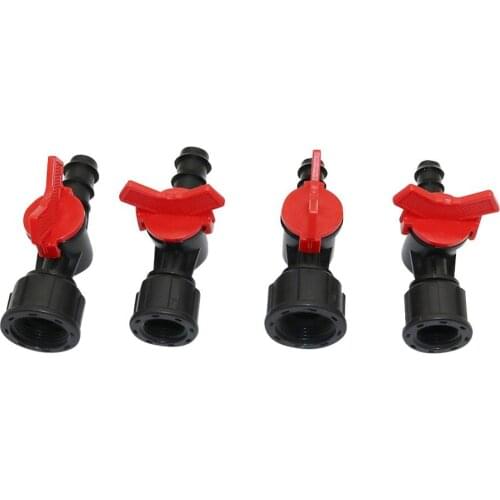 1/2" 3/4" Female Thread to DN16/DN20 Pipe Water Control Valve Garden Agriculture Drip Irrigation Waterstop Connector 1 Pc