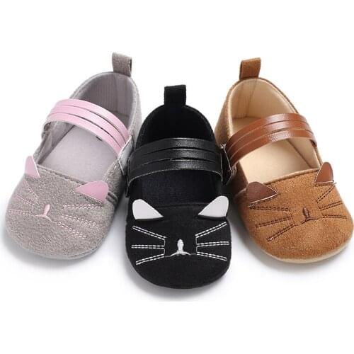 Christmas Present Send Newborn Toddler Baby Shoes Boy Girl Cute Kitty Cartoon Casual Baby Shoes First Walkers Toddler Crib Shoes