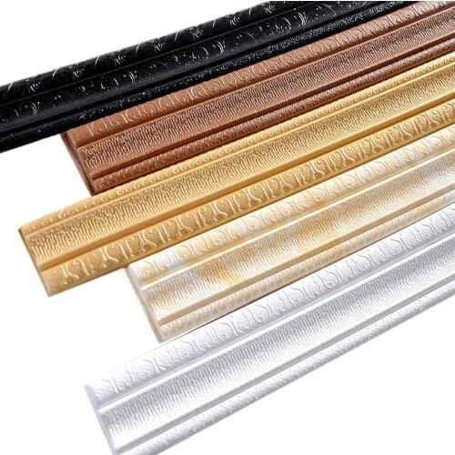 Self-Adhesive Skirting Line TV Background Wall Sticking Foot Line Edge Foam Waist Line Living Room Wallpaper Home Wall Decor