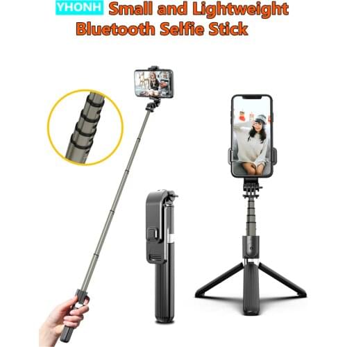 Alloy Phone Bluetooth Self Stick Selfie Sticker With Tripod Smartphone Flexible Selfie-Stick Cellephone Tripod Pole