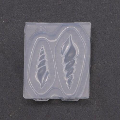 Silicone Mini Conch Mold Nail Art Resin Casting Mould Template Sea Snail Silicone Resin Mold Jewelry Tools Art Crafts Drop Ship