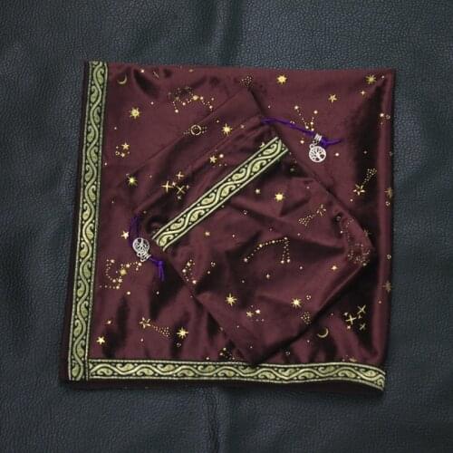 448D Ta-rot Tablecloth Divination Ta-rot Card Pad Pendulum Ma-gic Ta-rot Altar Table Cloth Board Game Flannel Ta-rot