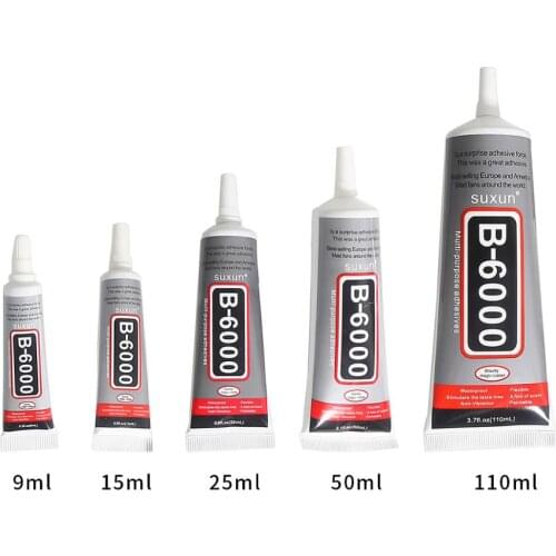 B6000 Super Glue For Glass Metal Plastics Rubber Leather Adhesive Hotfix Diy Jewelry Making Multi Purpose Repair Adhesive