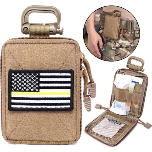 Tactical Molle EDC Pouch Range Bag Medical Organizer Pouch Military Wallet Small Bag Outdoor Hunting Accessories Vest Equipment