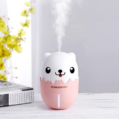 Car air humidifier usb mini humidifier chargeable mute 350ML home portable humidifier water atomizer humidificador colorfu ligh