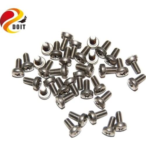 Original DOIT 20Pcs/pack M3 3*6 Screw bolt For Coupler/Motor Mount/Servo Bracket/Robot Car chassis tank diy educational kit