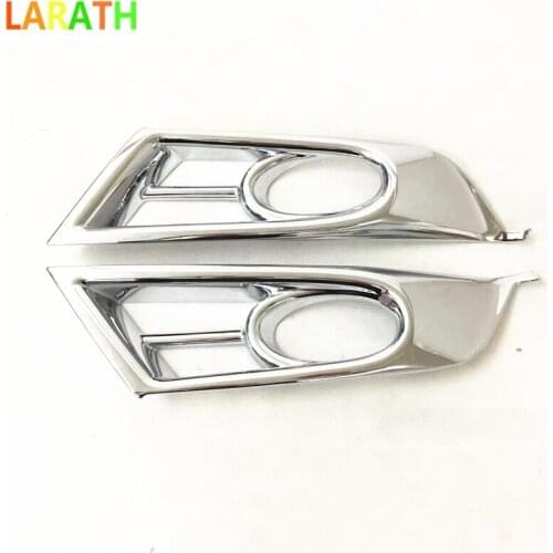 High quality For Honda CRV CR-V 2017 2018 ABS Chrome cover trim front head fog light lamp frame car detector parts 2pcs