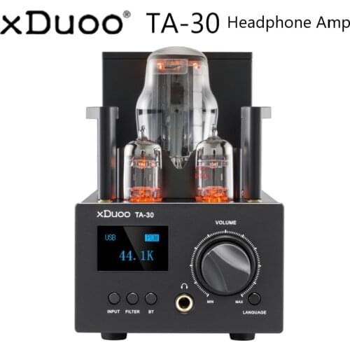 Xduoo TA-30 ES9038Q2M Bluetooth 5.0 DAC High Performance Tube Rectification Headphone Amplifier DSD512 PCM 32Bit/768kHz 3000mW