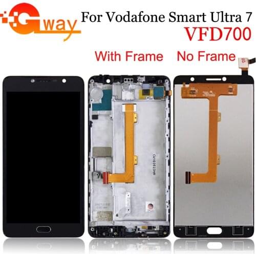 For 5.5''Alcatel Vodafone Smart ultra 7 VFD700 LCD Display+Touch Screen Digitizer Assembly With Frame for Vodafone ultra7 vfd700
