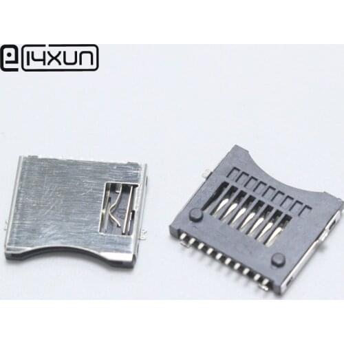 10pcs 10pin Micro SD Card Slot jack SD Jack Connector TF Card Deck Fit for Phone Tablet