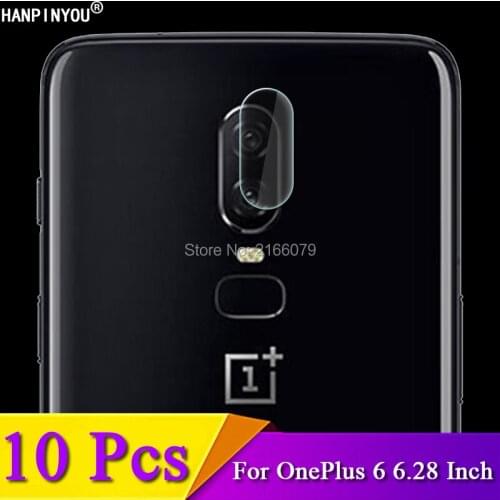 10 Pcs/Lot For OnePlus 6 A6000 One Plus 1+ 6 6.28" Rear Camera Lens Protective Protector Cover Soft Tempered Glass Film Guard