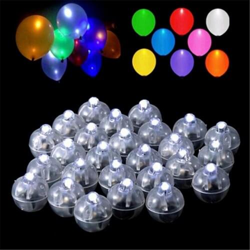 100 Pcs/lot Round Ball Led Balloon Lights Mini Flash Lamps for Lantern Christmas Wedding Party Decoration White, Yellow, Pink