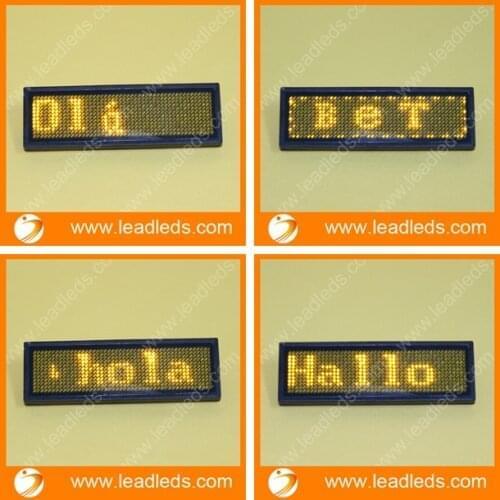11x44 pixels programmable led name badge for display led message board