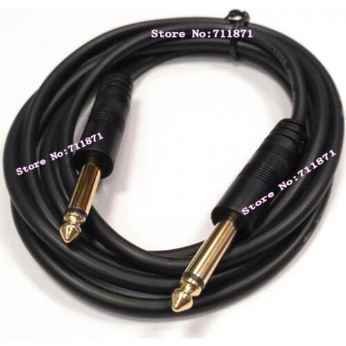 180cm Male to Male 6.35 Mono Audio cable Line Mono 6.35 Male to Mono 6.35 Male Audio Line cable TS Mono 6.35mm Audio wire cord