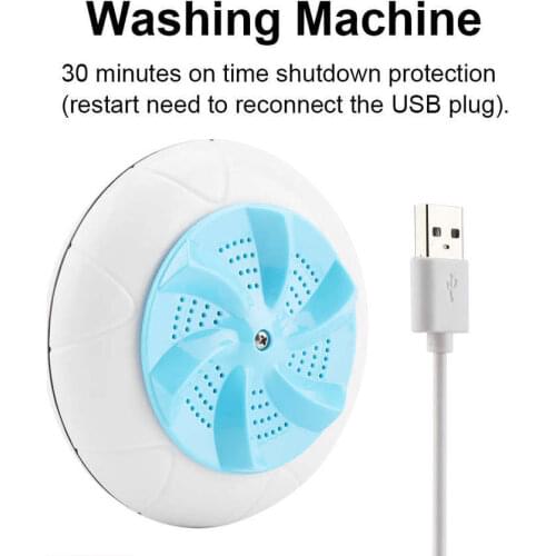 200RPM Ultrasonic Washing Machine Travel Laundry Washer Cleaner Cleaning Tool USB Powered