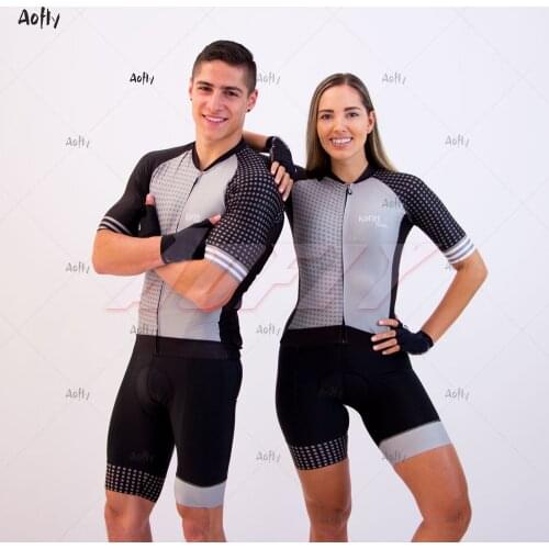 2020 Kafitt Couples Professional Triathlon Cycling Jersey Skinsuit Sets Conjunto Feminino Ciclismo Bicycle Clothing Go Pro Team