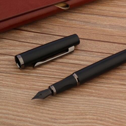 2021 Posture Correction 66 Fountain Pen Gun Gray Warrior Matte Black Nib Stationery Office School Supplies New Ink Pens