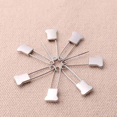30Pcs /lot 25*8mm decorative metal safety pins for garment accessories