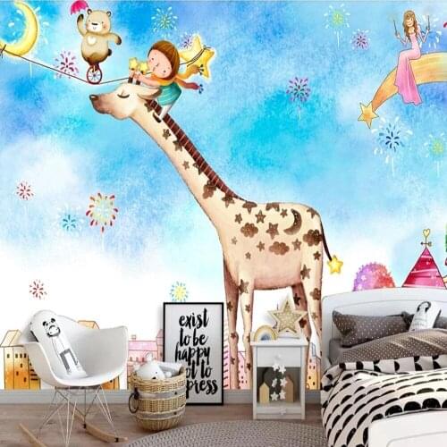 Milofi custom 3D wallpaper mural hand-painted cartoon childrens room living room bedroom wall decoration wallpaper