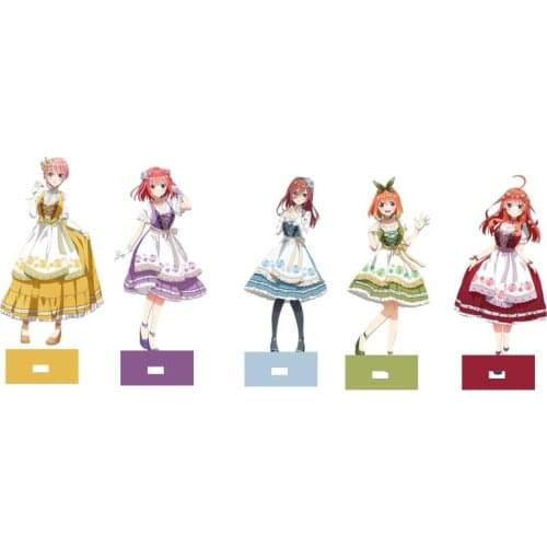 Anime The Quintessential Quintuplets Nakano Ichika Miku Acrylic Stand Figure Model Plate Cosplay Western Style Clothes Series