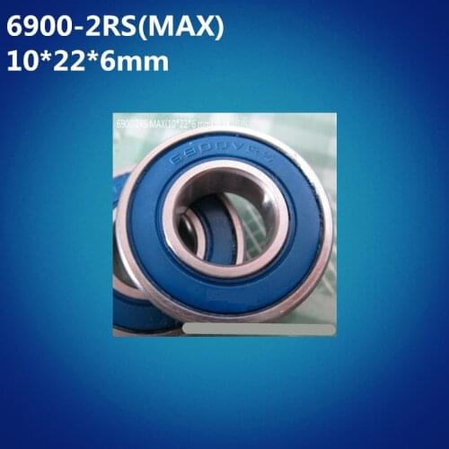 Free shipping 2pcs ABEC-5 6900-2RSV MAX (10*22*6mm) Full Balls Bicycle Pivot Repair Parts 6900 2RS RSV Ball Bearings 6900-2RS