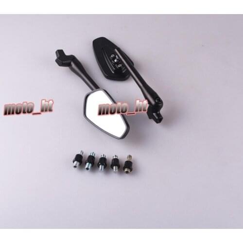 Rear View Side Mirrors Rearview Wing Mirrors For Universal Fits 7/8" Handle Bar End All Motorcycles , CNC Motorbike Spare Parts