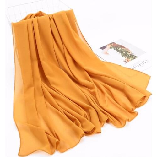 87*180CM Big Size Muslim Woman Scarf Turbans Head For Women Chiffon Hijab Scarf Women Head Wrap Hair Scarf Muslim Shawls