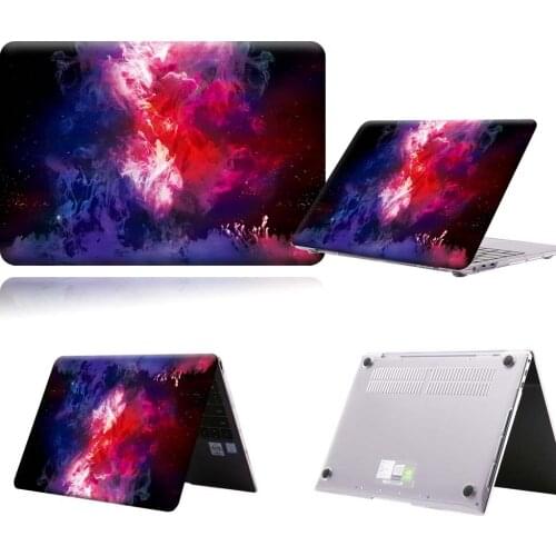 Red Nebula In Sky PVC Laptop Case For Huawei MateBook 13/13 AMD Ryzen/14/D14/D15/X 2020/X Pro/Pro 16.1/Honor MagicBook 14/15