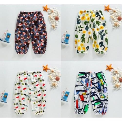 Baby Pants Cartoon Childrens Clothing Spring&summer Newborn Trousers 100% Cotton Baby Sports Pants Baby Sleep Pants