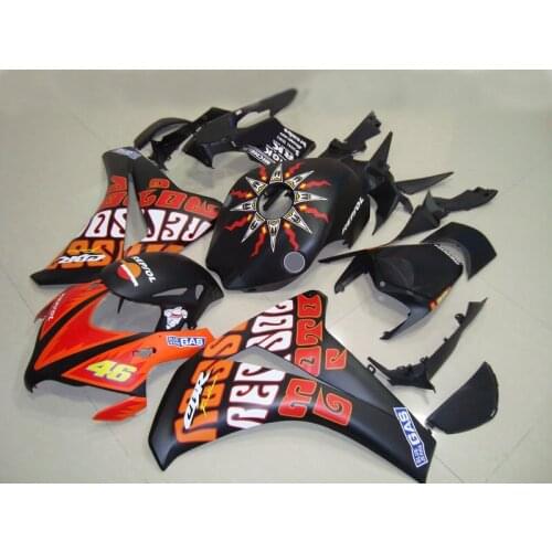 Dor-red black Injection ABS Plastic Motorcycle Fairing Kits For CBR1000 CBR1000RR 08 09 10 11 Year 2008 - 2011