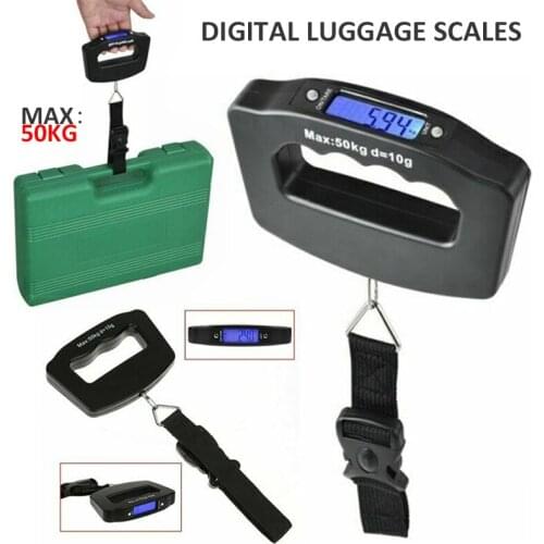 110lb / 50kg Scale Electronic Weight Scales For Portable Travel LCD Digital Hanging Luggage Supplies Accessories