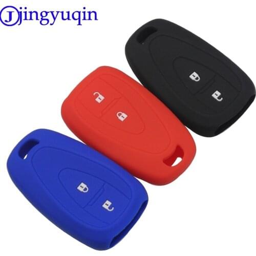 Jingyuqin 2B Silicone Smart Remote Car Key Case Cover For Chevrolet Cruze Trax Malibu XL Spark Verano Volt Limited 2016 2017