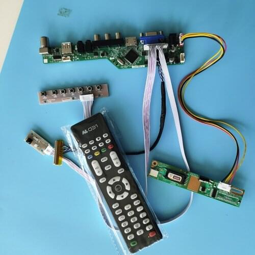 Kit for B154PW02 V0/V1/V2/V3 Remote 1440x900 Controller Board LCD 30pin 1 lamps TV VGA HDMI USB AV Screen Panel LVDS LED Audio