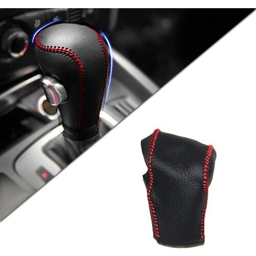 Muchkey Leather Gear Knob Stick Covers For A1 A3 A4 A4L A5 A6 A6L A8 B5 B8 C5 D2 Q3 Q5 Q7 S5 S6 TT R8 Non-slip Automatic Shifter