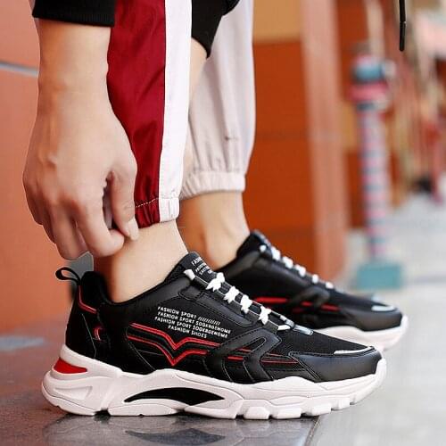 Men Vulcanize Shoes Lightweight Sneakers Men Breathable Vulcanized Shoes Soft Flat Male Sneakers Non-slip Platform Sneakers