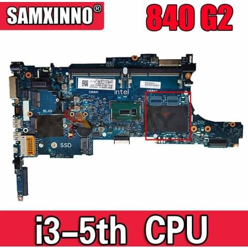 For HP EliteBook 850 G2 840 G2 Laptop Motherboard With i3-5010U 799509-601 799509-001 6050A2637901-MB-A02 MB 100% Tested