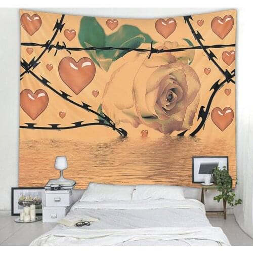 Dream Flower Sky Tapestry Dream Scene Mandala Tapestry Hippie Bohemian Decoration Home Decor Mattress Sofa Blanket Beach Mat