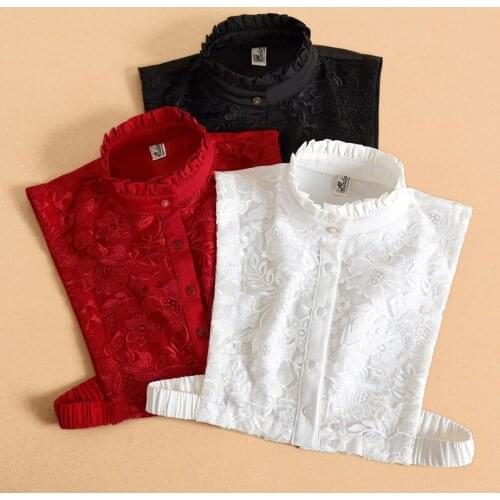 Fashion Shirt Fake Flase Collars for Women Blouse Half Shirt False Collar Neckwear Female Shirt Detachable Collar Nep Kraagie