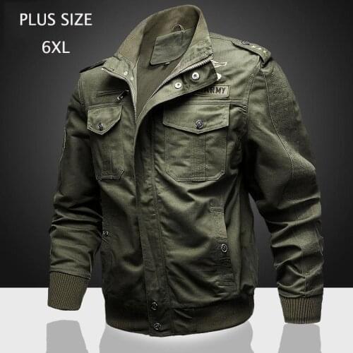 Plus Size Stand Collar Military Mens Jacket Men Clothing Winter Jacket Men Military Autumn and Winter