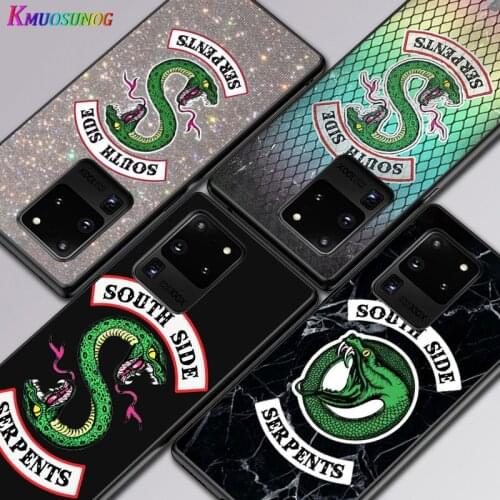 Riverdale southside For Samsung A01 02 02S 11 12 21 21S 22 31 32 41 42 51 72 S20 Ultra Plus 4G 5G Black Soft phone Case