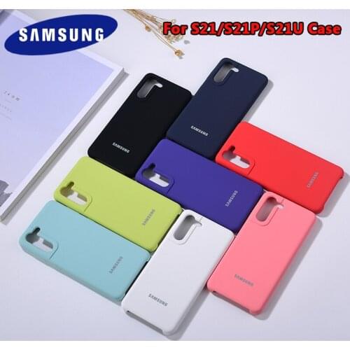 Original Samsung Silicone Back Case Silky Smooth Touch Mobile Phone Shockproof Cover For Galaxy S21 S21 Plus S21 Ultra S30 S30
