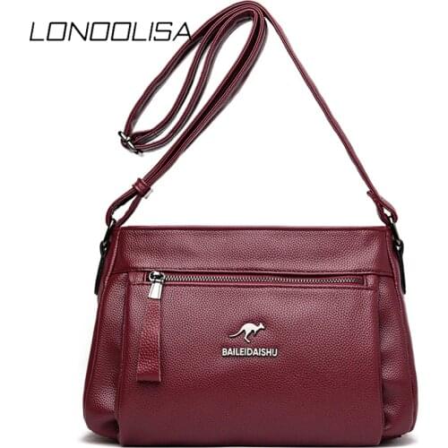 Casual Pu Leather Shoulder Bags for Women 2020 New Luxury Simple Female Crossbody Bag Brand Designer Handbags High Quality Sac