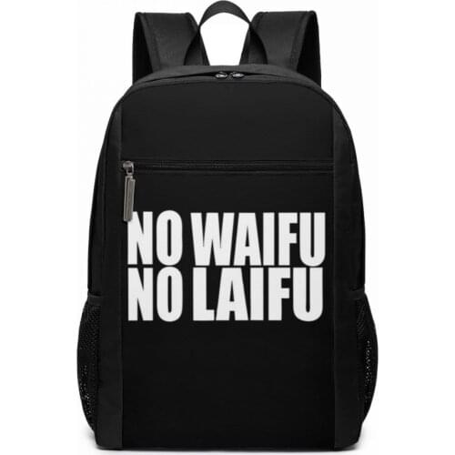 Laifu Backpack No Waifu No Laifu Merchandise Backpacks Travel Multi Pocket Bag Trend Student High quality Pattern Bags
